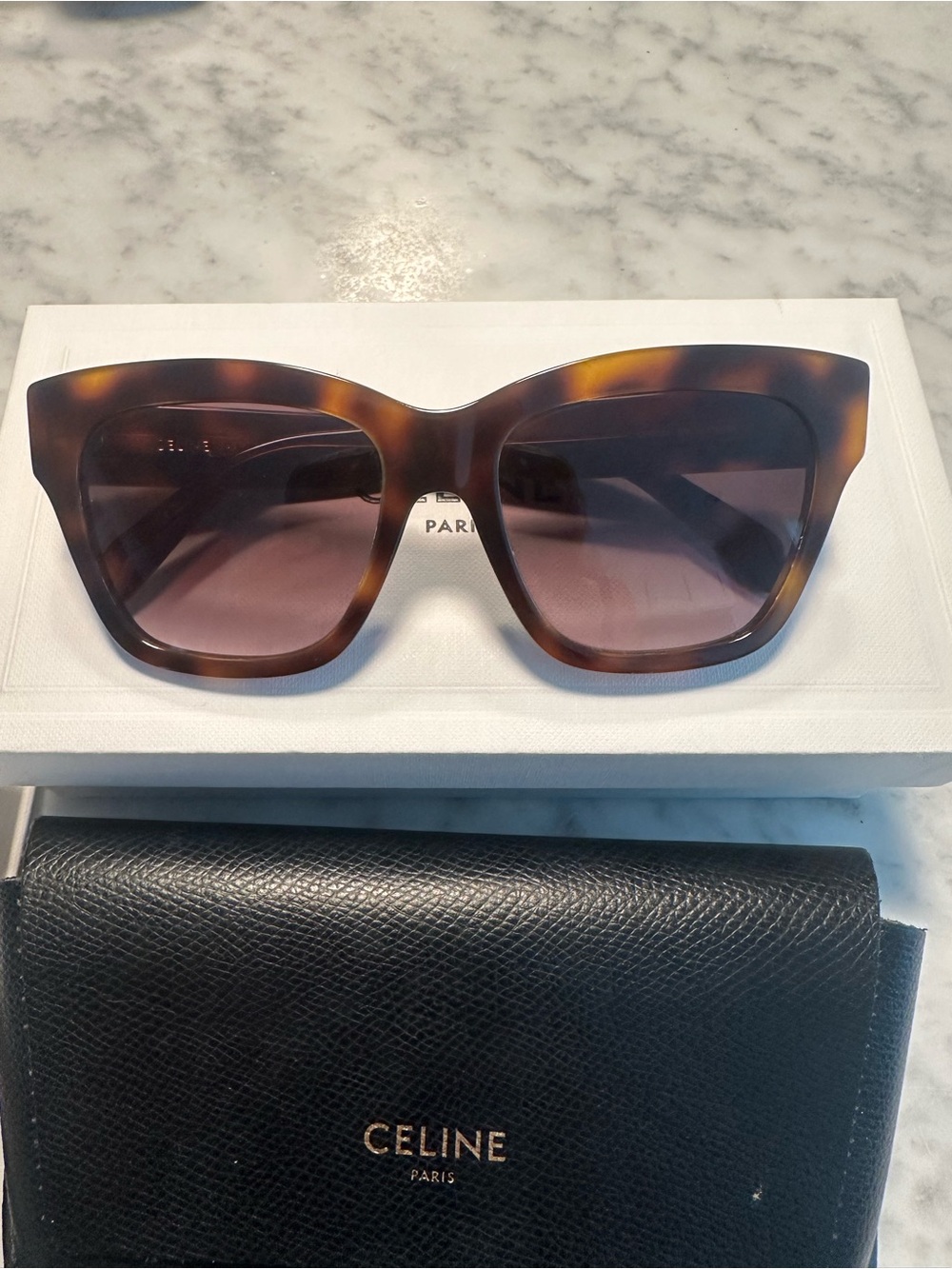 CELINE TRIOMPHE 09 SUNGLASSES IN ACETATE - Picture 6 of 12
